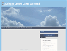 Tablet Screenshot of cloudnineweekend.com